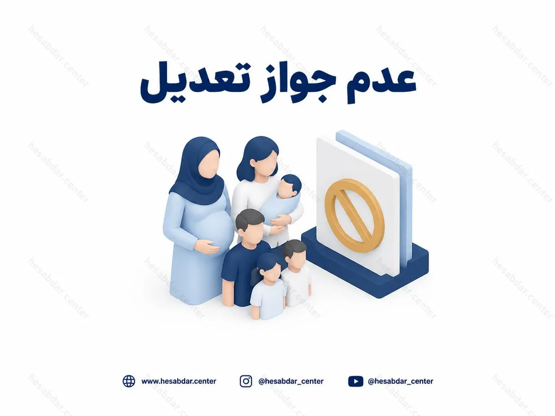 عدم جواز تعدیل | ممنوعیت اعلام عدم نیاز